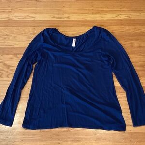 Sweet Pea Deep Blue Long Sleeve Tee